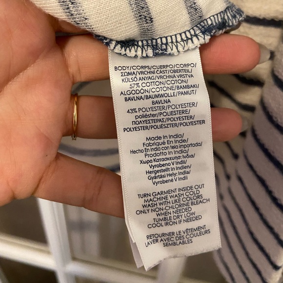 Chaps striped terry cloth pullover - Picture 4 of 4